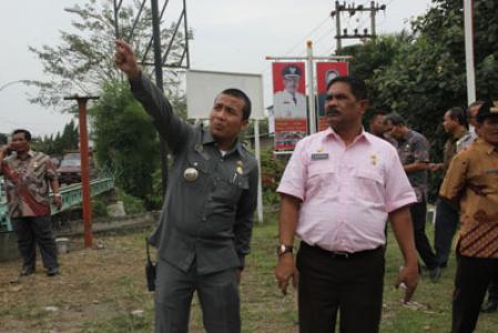 Rahudman Tinjau Perbatasan Medan-Deli Serdang